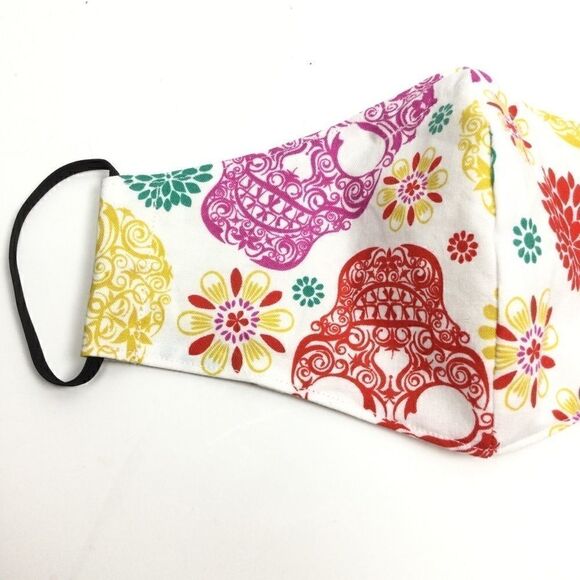 2/$15 - Skeleton Mask, Face Mask, Pink/Green Sugar Skulls, Filti Filter - Picture 6 of 15